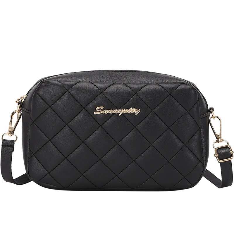

Fashion Solid Color Shoulder Crossbody Bag for Women 2021PU Leather Woven Bag Female Designer Casual Concise Chest Bag Waist Bag