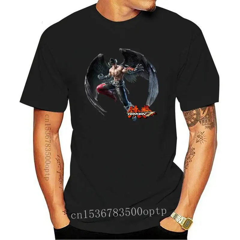 

New JIN DEVIL TEKKEN 7 GAME LEGEND men white t-shirt short sleeve graphic tee