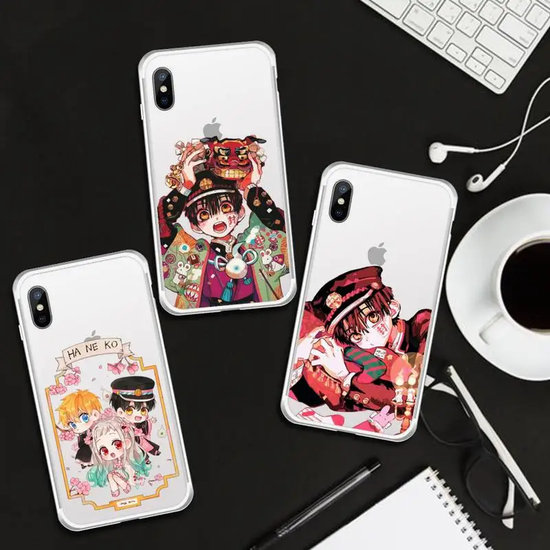 

Toilet Bound Hanako Kun Phone Case Transparent for iPhone 6 7 8 11 12 s mini pro X XS XR MAX Plus cover funda shell