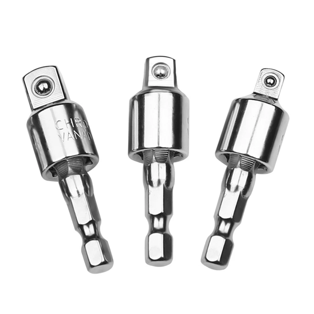 

3pcs/set 360 Rotatable Rod Converter Wrench Extension Tools Sleeve Bar Hex Shank Power Drill Sockets Adapter Impact Driver