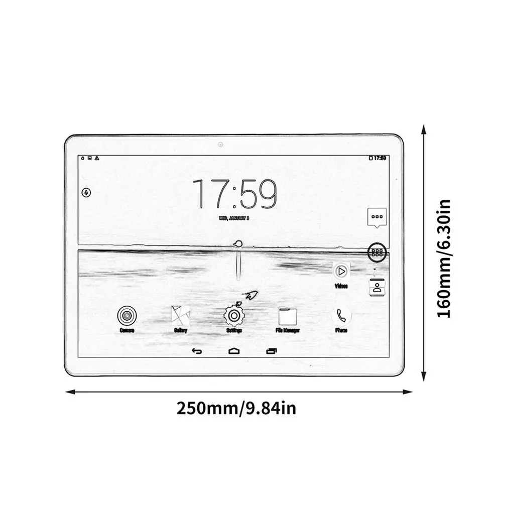 

1 pcs 10.1 Inch Original Design Laptop 3G Phone Call Android Quad Core Android Tablet Pc Wifi Telephone Gps Tablets
