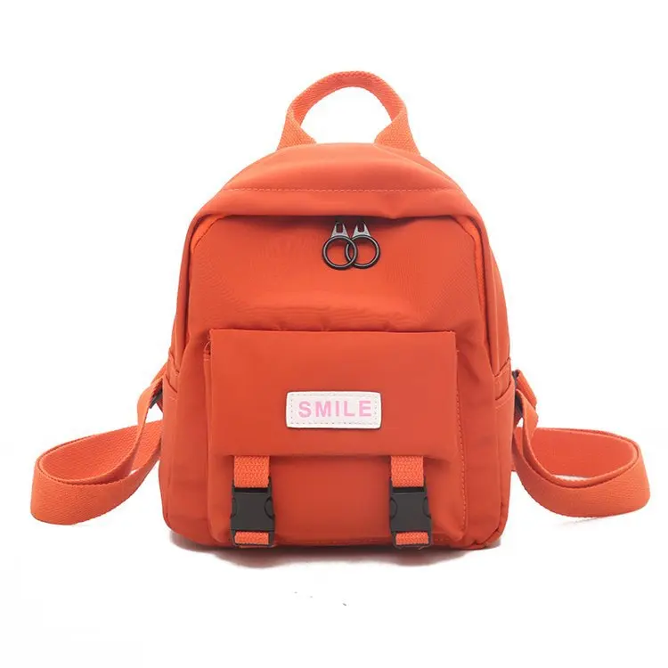 

Sweet girl simple solid color casual mini student school bag wild campus style portable backpack children bag