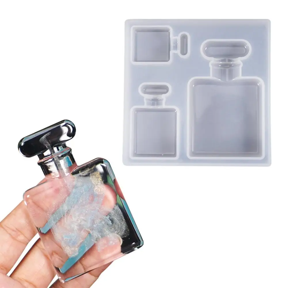 3D Силиконовая форма косметический флакон духов для помадки шоколада инструменты