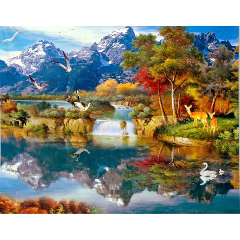 

5D DIY Diamond Painting Full Square/Round Drill "Fairy land Thomas Kinkade" 3D Embroidery Cross Stitch gift Home Decor FC230