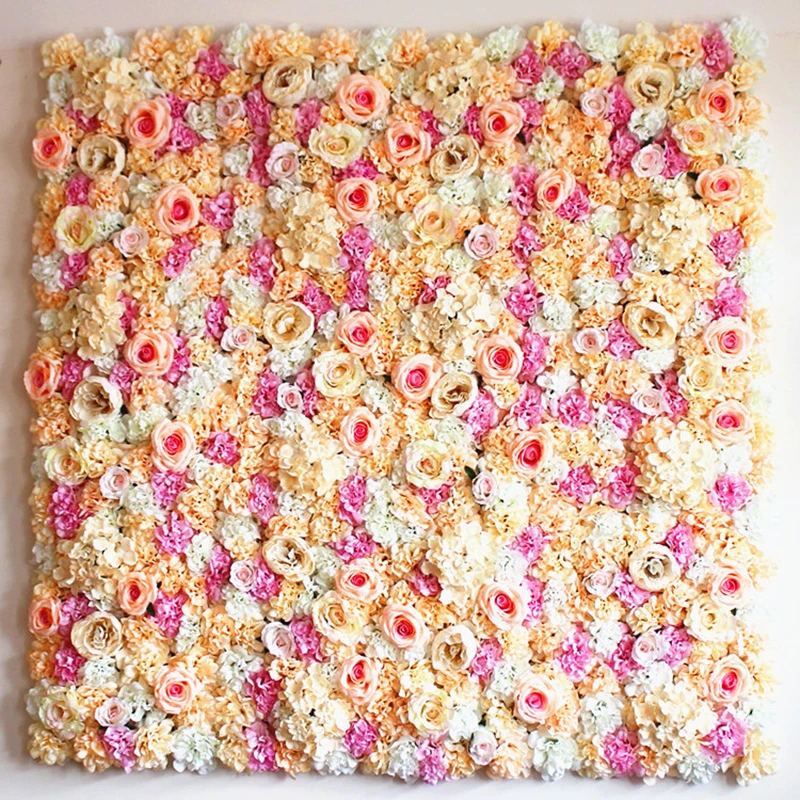 

40x60 см Искусственный цветок розы стены Свадебные украшения фон искусственные цветы гортензии Свадебные панно цветы Декор