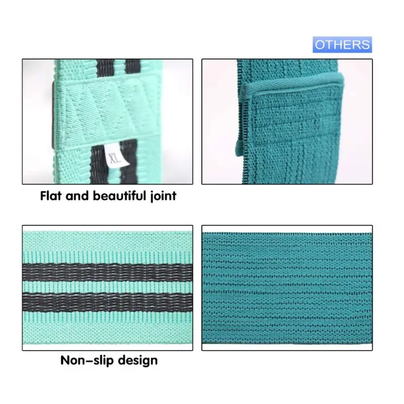 

Yoga Hip Resistance Bands 3 Levels Non-Slip Workout Exercise Stretching Straps