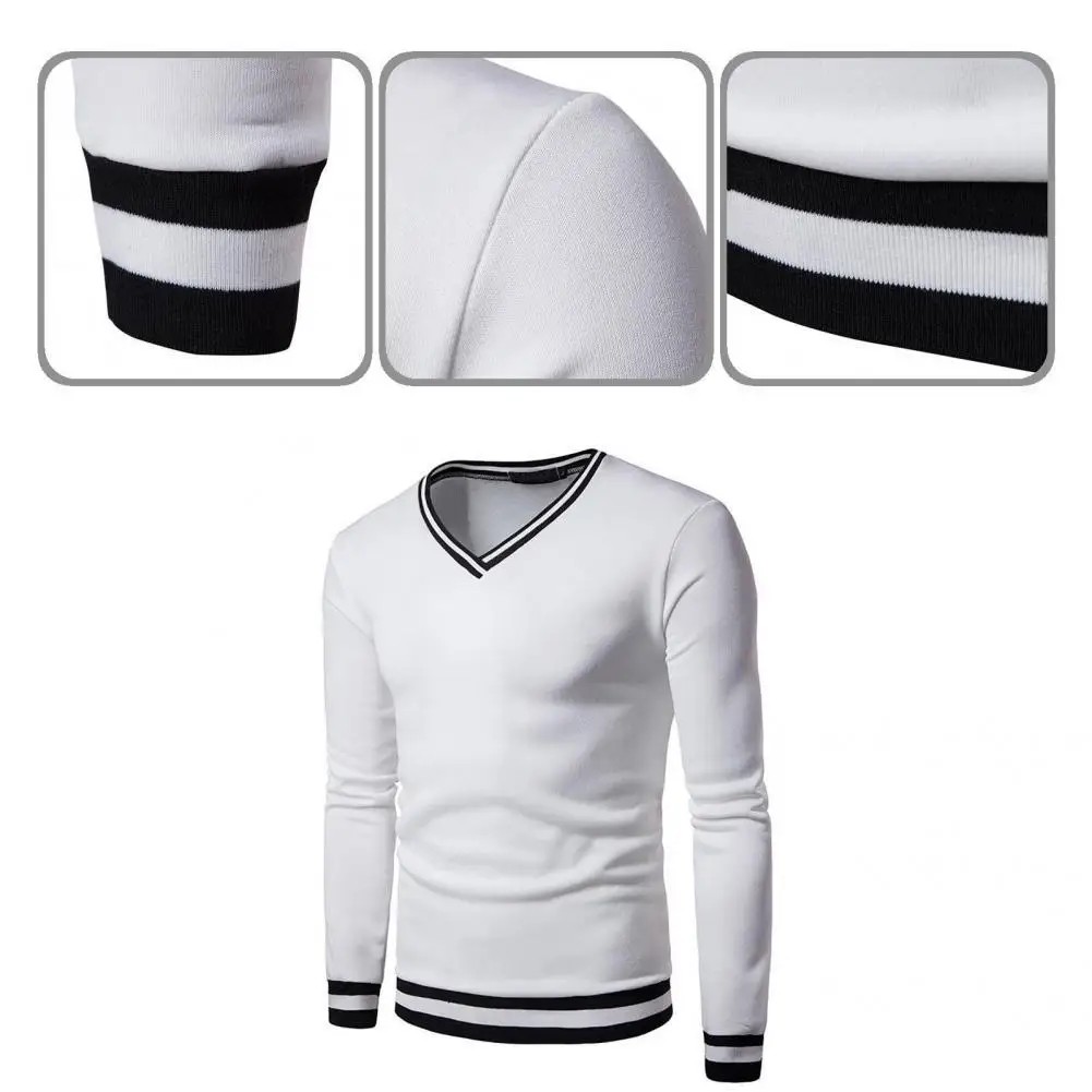 

Spring Top Pullover Stretch Soft Young Base Shirt Men Top for Work