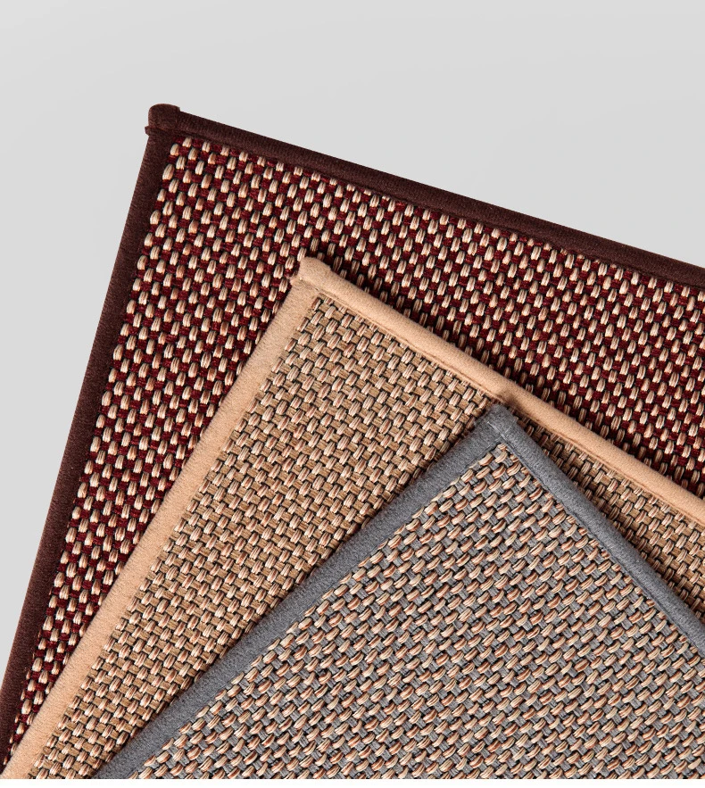 Японские льняные плетеные ранцевые напольные коврики для прихожей Нескользящие