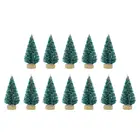 Маленькая Рождественская елка из 12 предметов, сизальный Шелковый кедр, Маленькая рождественская елка, золотая, серебряная, синяя, зеленая, белая маленькая елка для вечеринок