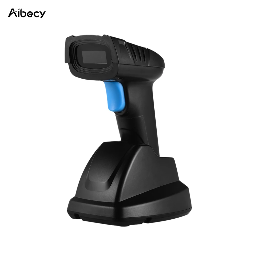 Беспроводной сканер штрих-кода Aibecy Hand 2 4G 1D и 2D считыватель с USB-приемником