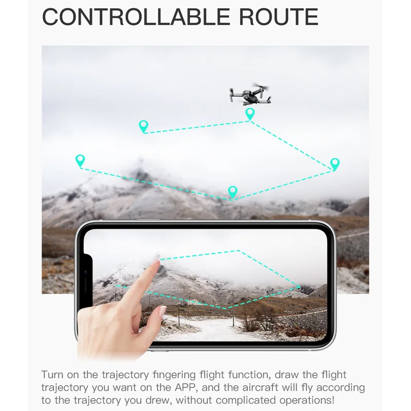 мини дрон sg107 4k fpv wi fi с одной камеро