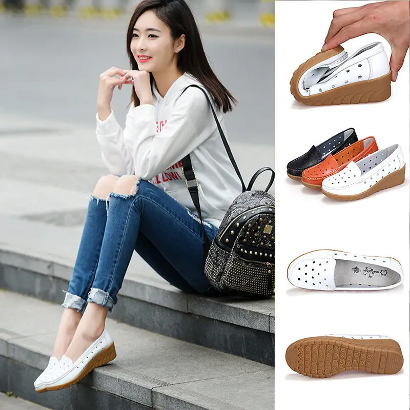 

2021 Spring and Autumn Shoes Children Nurse Shoes Wedge Tendon Soft Bottom Women's Shoes Anti-Slip Pregnant Women's Shoes