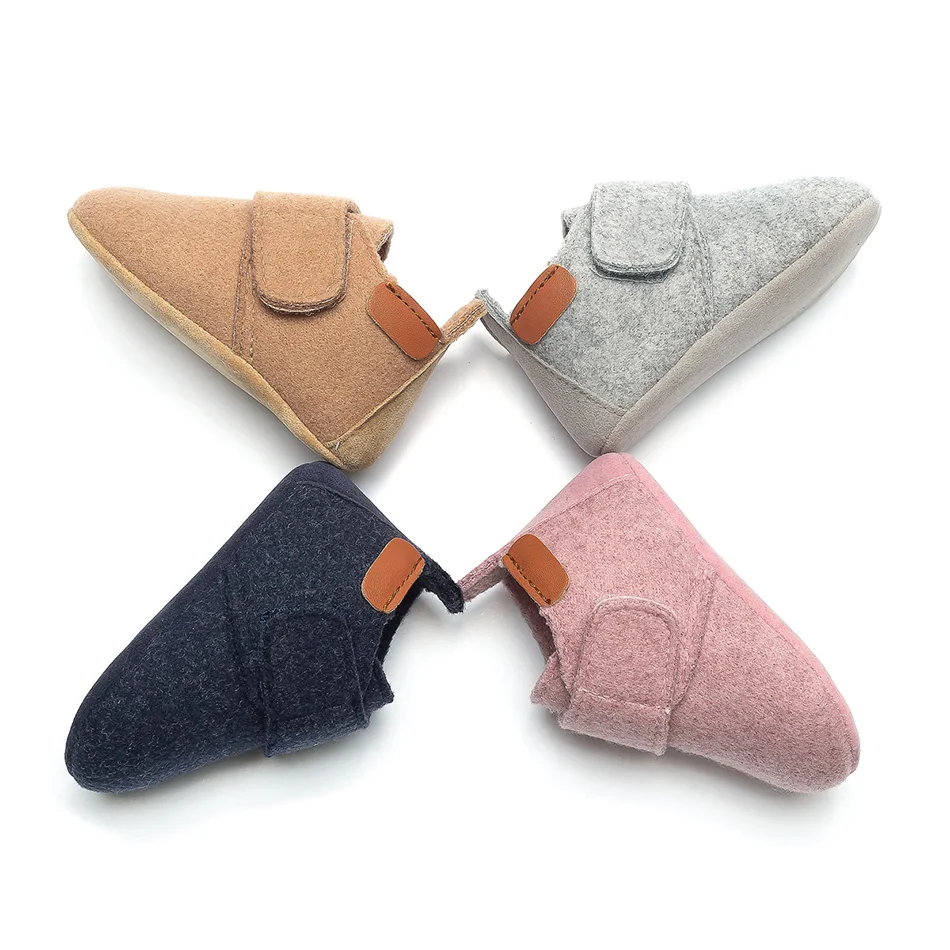 

Winter Baby Shoes Newborn Solid Color Soft-soled Toddler Shoes Baby Crib Shoes Warm Crib Shoes Boots Toddler Baby First Walkers