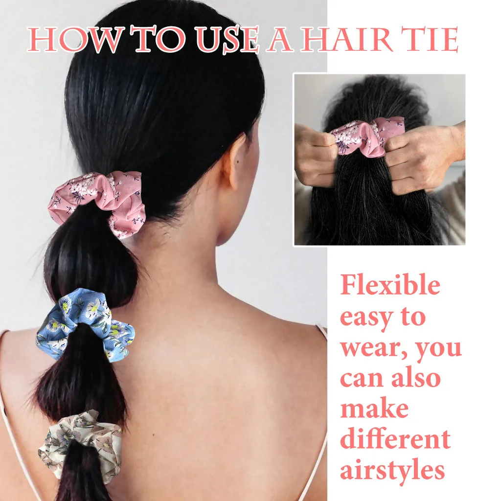 

40Pcs Women Rubber Bands Headband Hair Band Scrunchy Hair Rope Elastic Hair Band Gum Girls Hair Accessories For Ponytail Holder