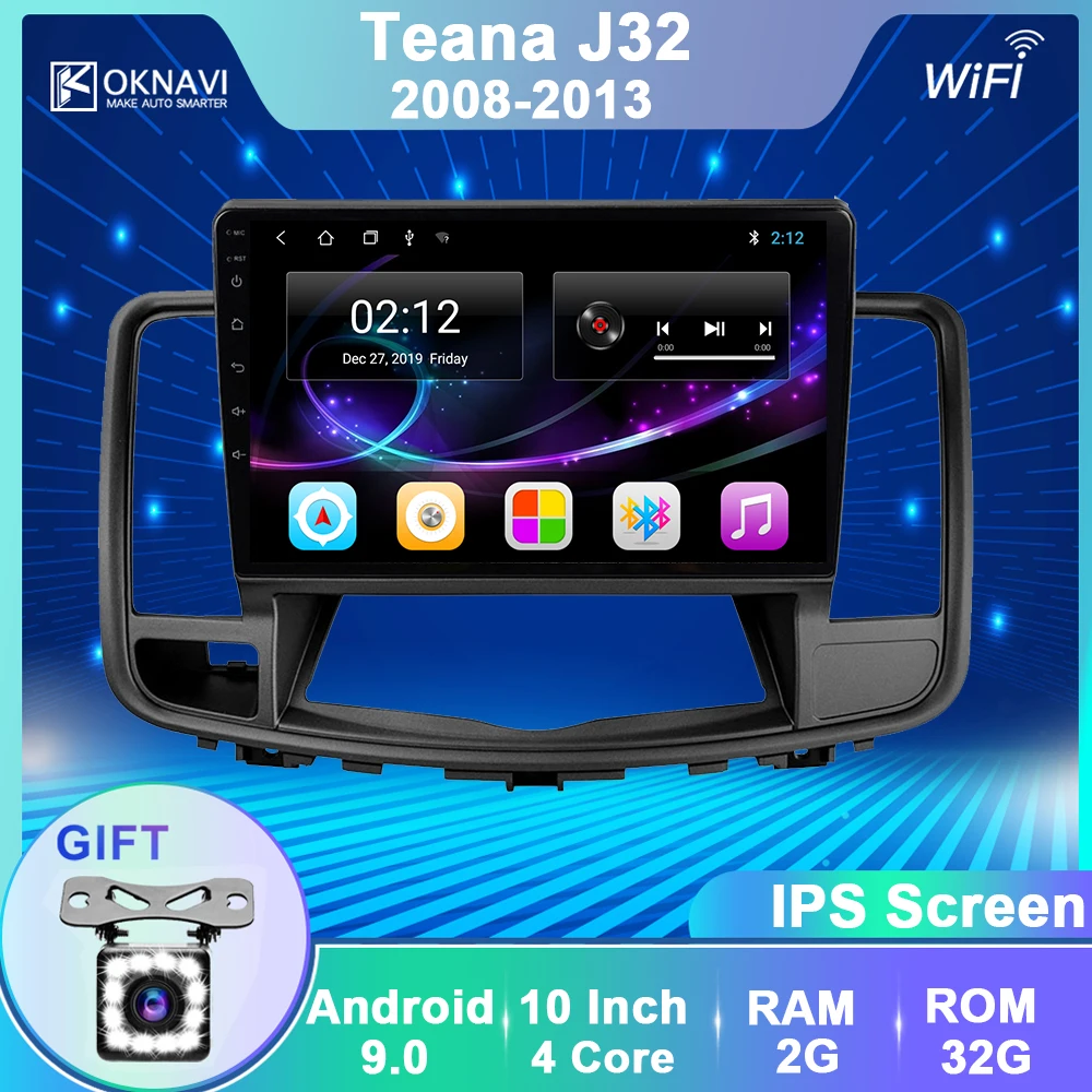 Автомобильный мультимедийный видеоплеер OKNAVI Android 9 0 2 din IPS для Nissan Teana J32 2008-2013