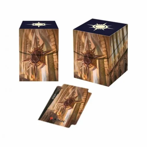 Зеленый Ультра Pro Deck Box Ravnica десять гильдий настольные игры карты TCG колода чехол для магических карт MGT/Pkm/YGO/сборные игры - Цвет: Зеленый