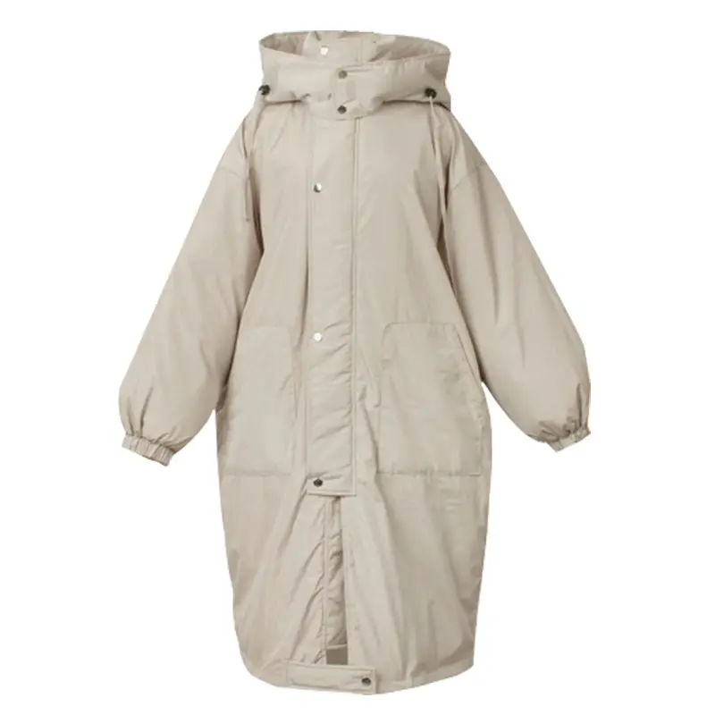light grey Негабаритные женские зимние пальто, куртка с капюшоном, утепленная куртка, женское длинное пальто, пуховые хлопковые зимние парки, теплое пальто для женщин, C5783 - Цвет: light grey
