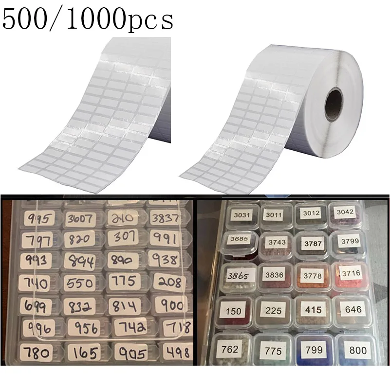

200/500/1000 pcs stickers Diamond Classification Storage Distinguish Label Stickers Diamond Painting Accessory Embroidery Tools