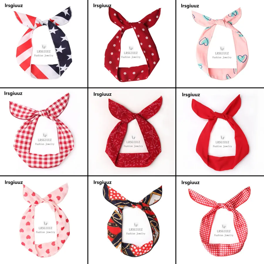 Повязка для волос с бантом Женская принтом красный цвет простые универсальные| |