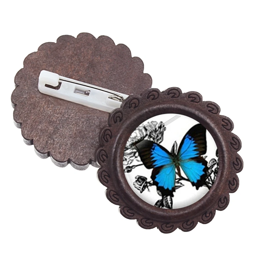 Элегантная Брошь в виде сиреневой фиолетовой бабочки булавка яркая бабочка