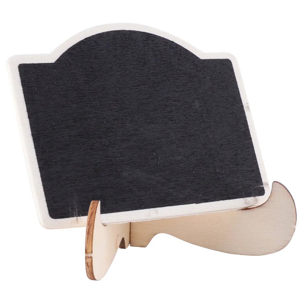 

10 Pcs Small Wooden Blackboard Display Message Board Wooden Handicraft Articles Wedding Decorations (Arch Style)