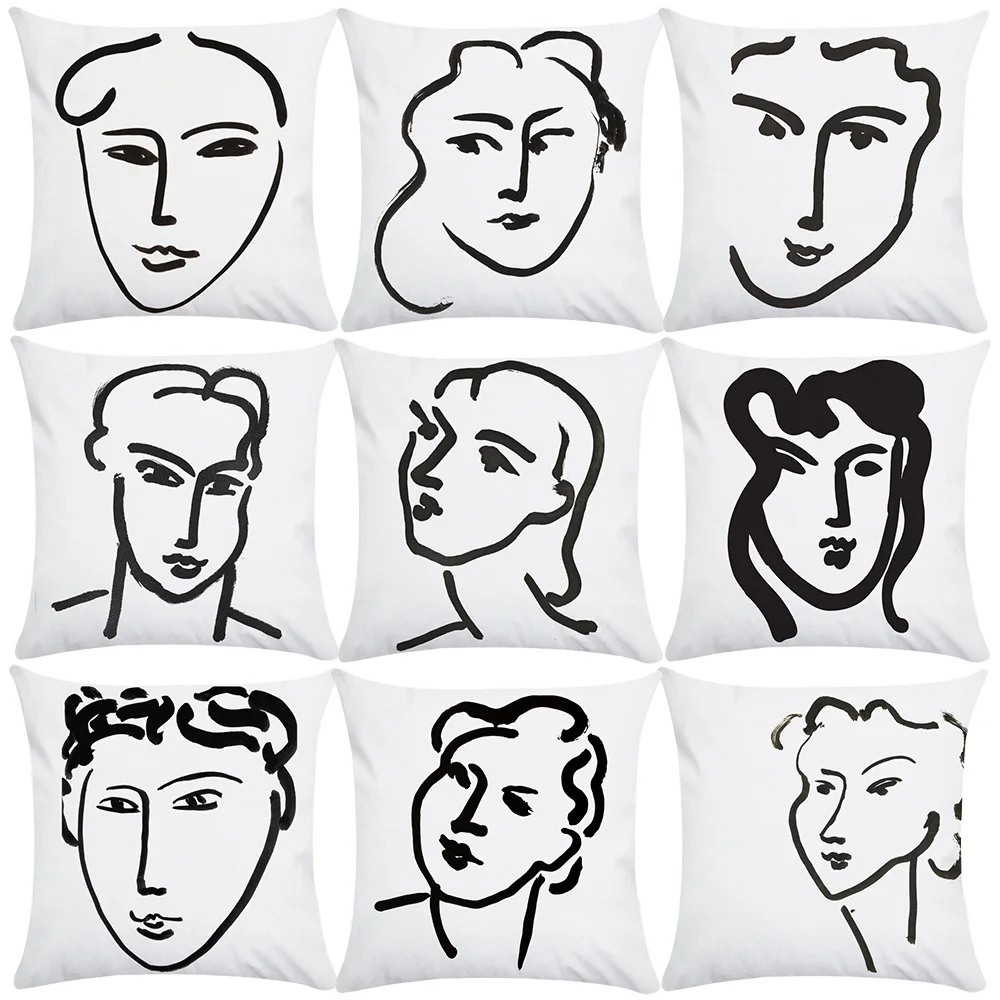 Художественная Подушка Henri Matisse наволочки ручная роспись портреты эскиз