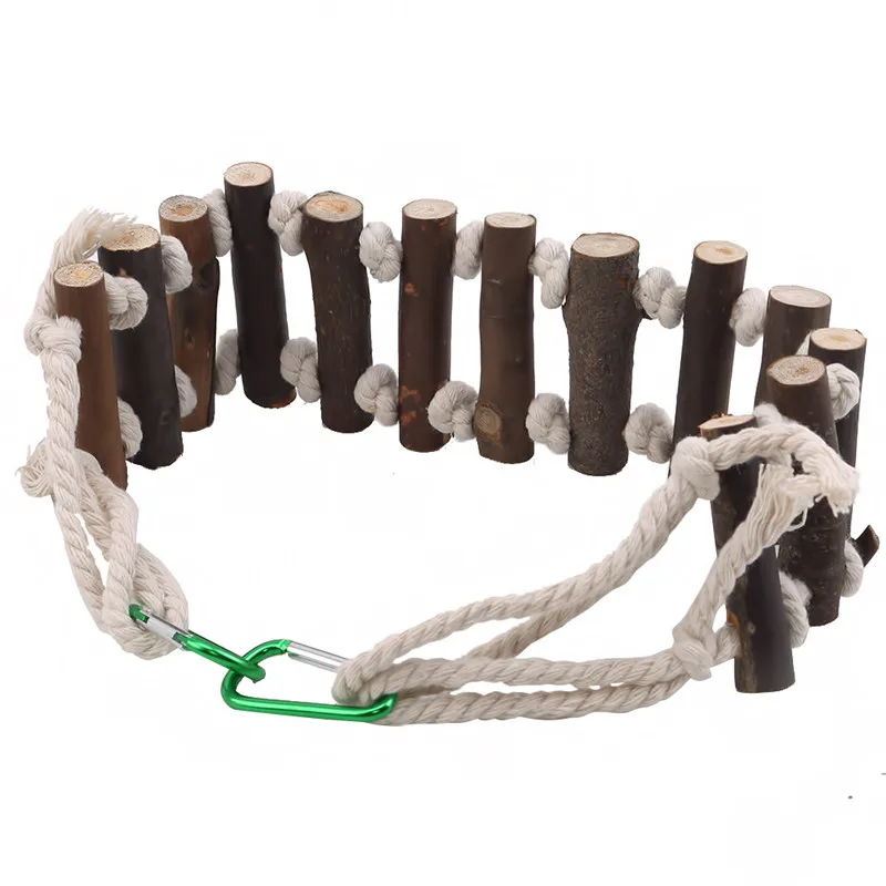 Подвесной мост для попугаев с кожаной облачной лестницей подвеска птиц