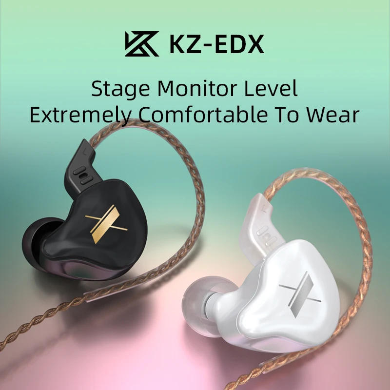 KZ EDX проводные наушники HIFI бас в ухо монитор Спорт шумоподавление гарнитура с
