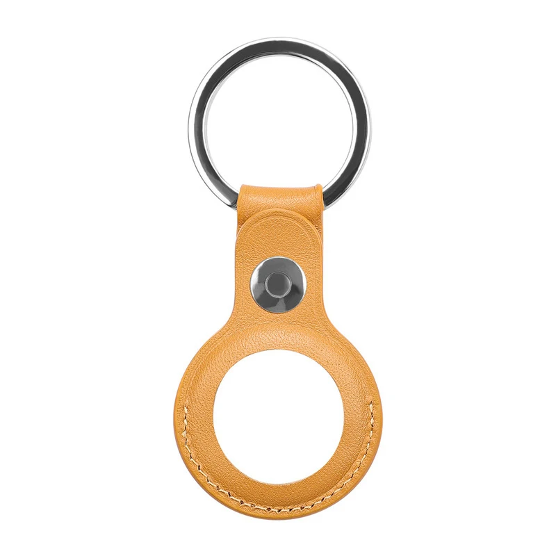 

ASTUBIA Luxuriouy Leather Protective Case For Airtag Cover Hangable Keychain Locator Tracker Sleeve For Apple airtags