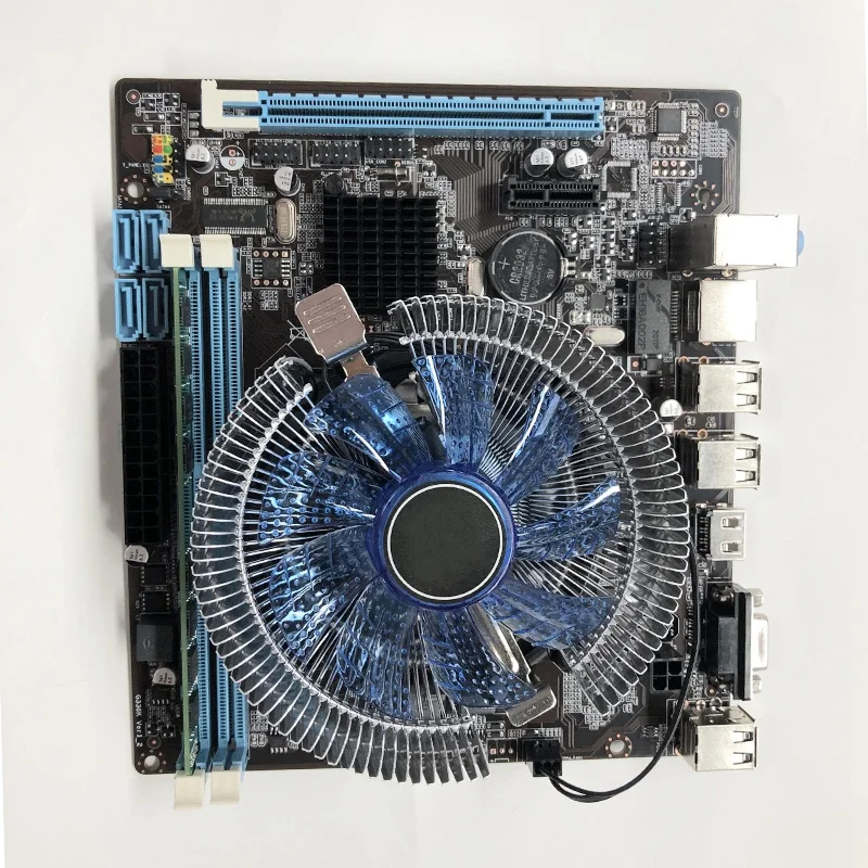 Novel-HM55 материнская плата для компьютера комплект I3 I5 LGA 1156 с охлаждающим