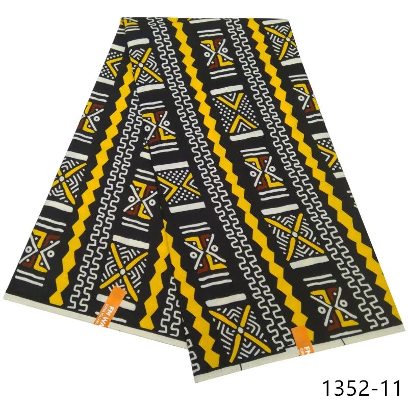

2021 New Design Ankara Real Wax Print Fabric Nigeria High Quality 100% Polyester Guaranteed Veritable African Wax Fabric 1352