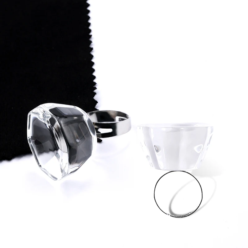 1 шт. глаз клей для ресниц кольца стекло кристалл накладные глаза держатель