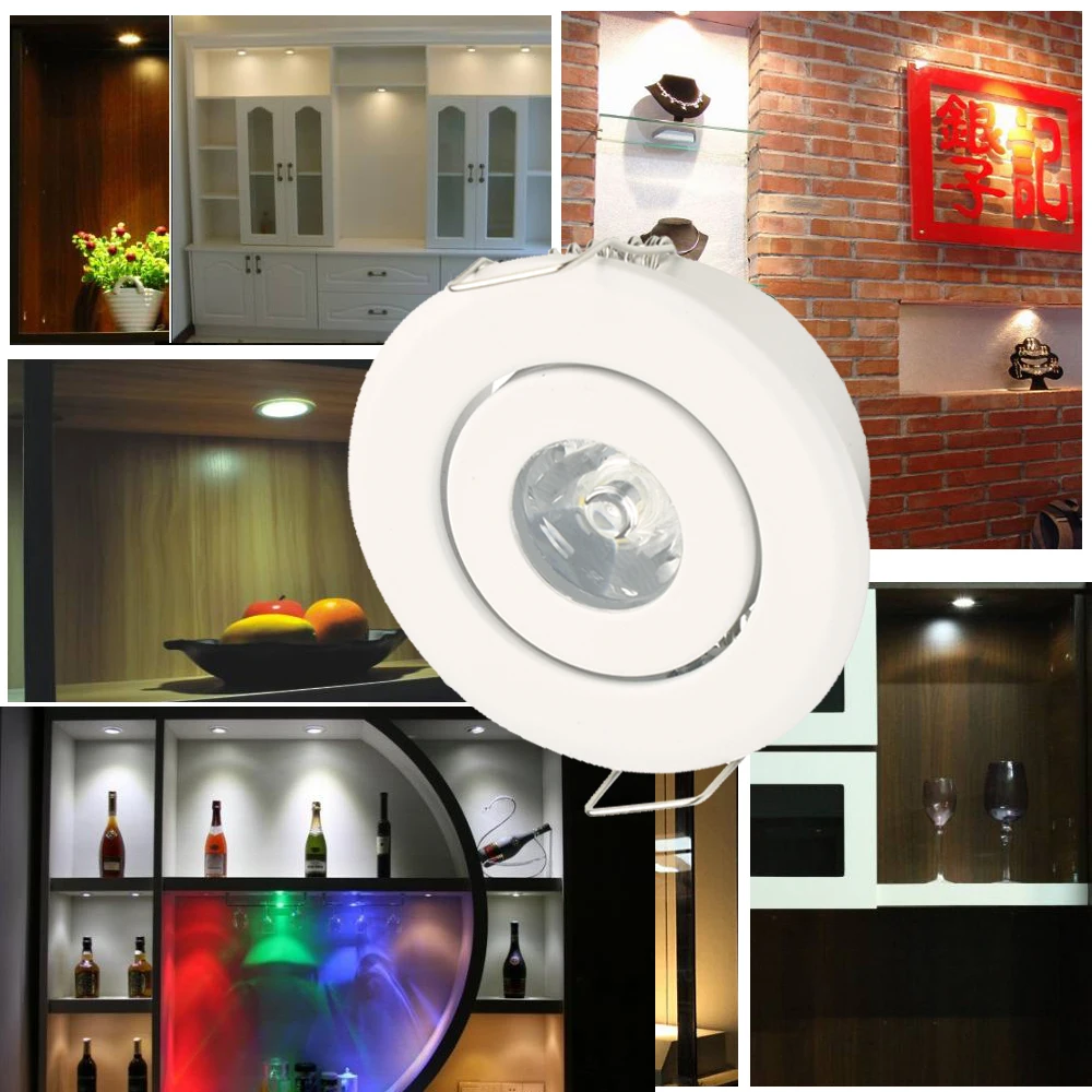 Светодиодный точечный светильник направленного света углубленный потолочный с