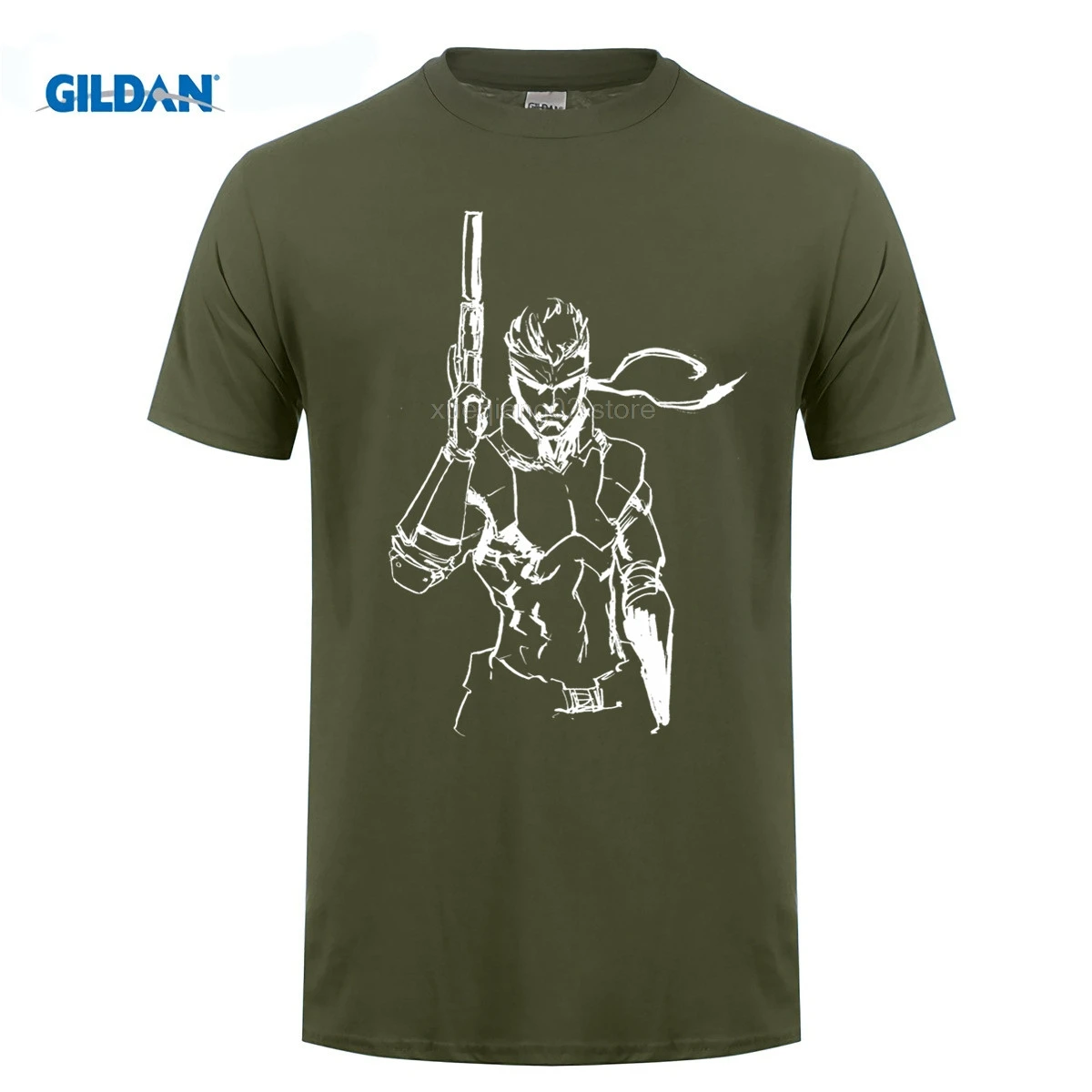 Новая Металлическая Шестерня твердая змея Черная Мужская футболка | одежда