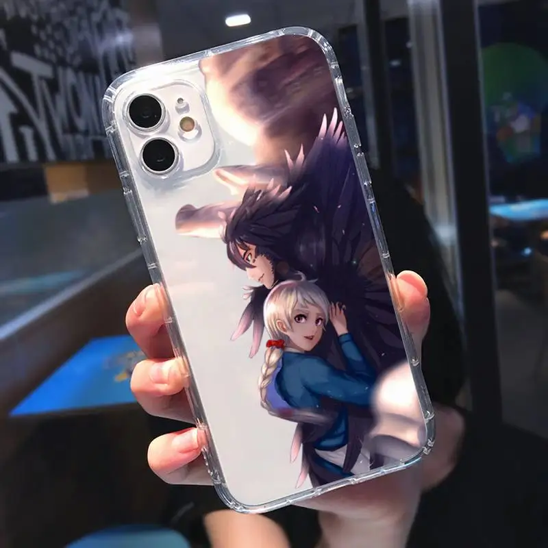 

Anime Howl's Moving Castle Phone Case Transparent for iPhone 11 12 mini pro XS MAX 8 7 6 6S Plus X 5S SE 2020 XR