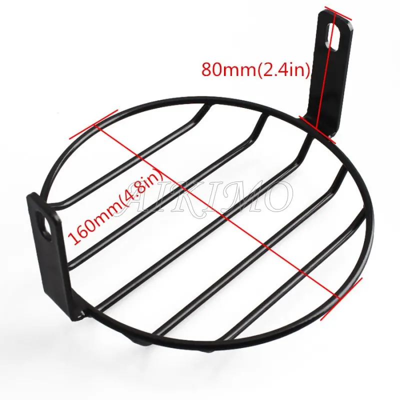 Защитный чехол для фары мотоцикла с металлическим грилем 6 69 дюйма|Кронштейн