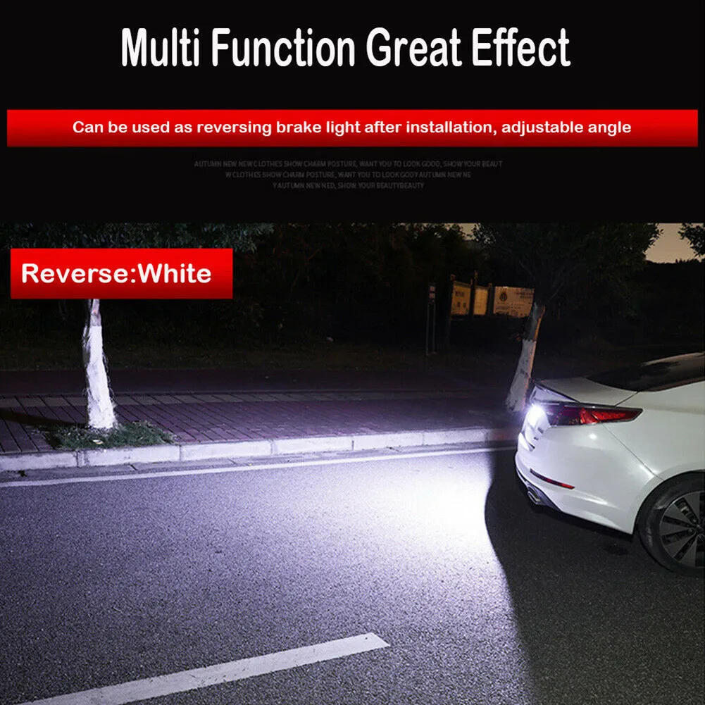 

Light License Plate Light DRL Lamp Truck Universal White/Red Brake Car LED