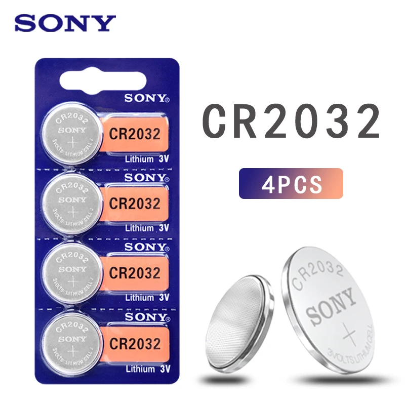 Кнопочная батарейка SONY 3V CR2032 2032 литиевая батарея большой емкости ECR2032 KL2032 5004LC для