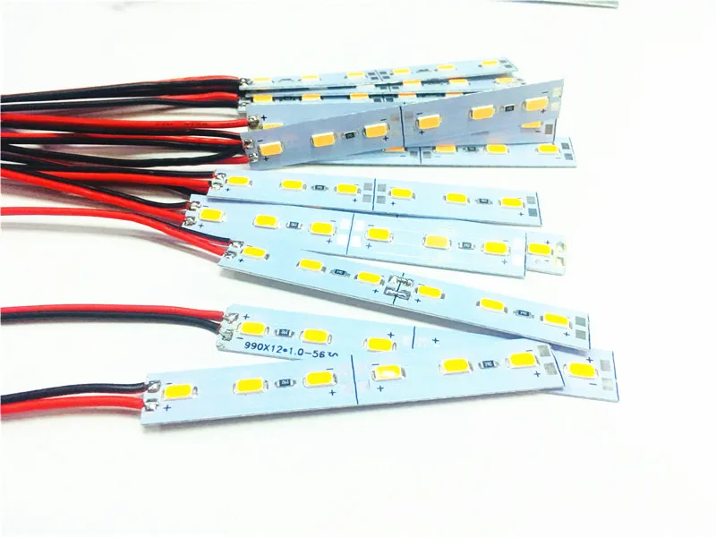 10 шт. Светодиодная панель 12 в 24 В 6LED 8 см 1 Вт шкаф СВЕТОДИОДНЫЙ жесткий ленточный
