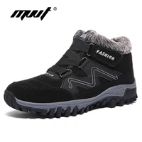 new men boots winter with plush waterproof women snow boots men fur warm casual ankle boots work safety rubber shoes