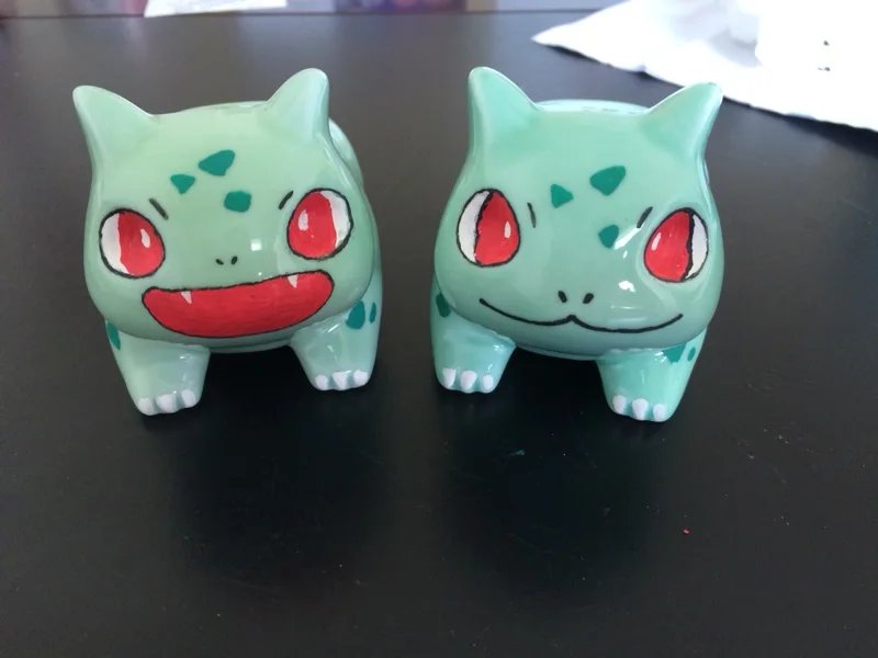 Большой 13 см x 7,5 см Kawaii керамический цветочный горшок Bulbasaur суккулентный горшок милые зеленые растения цветочный горшок с отверстием для дропшиппинг