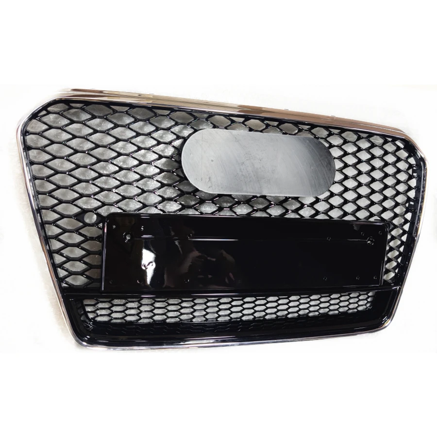 RS5 стиль решетка для Audi A5 S5 2012 2013 2014 2015 2016 хромированная рама глянцевый черный