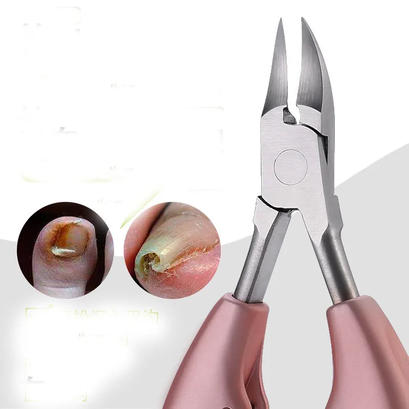 2021 2 Colors Stainless Steel Toe Nail Clippers Professional Ingrown Cutters Dead Skin Remover Podiatry Pedicure Care Tool | Красота и