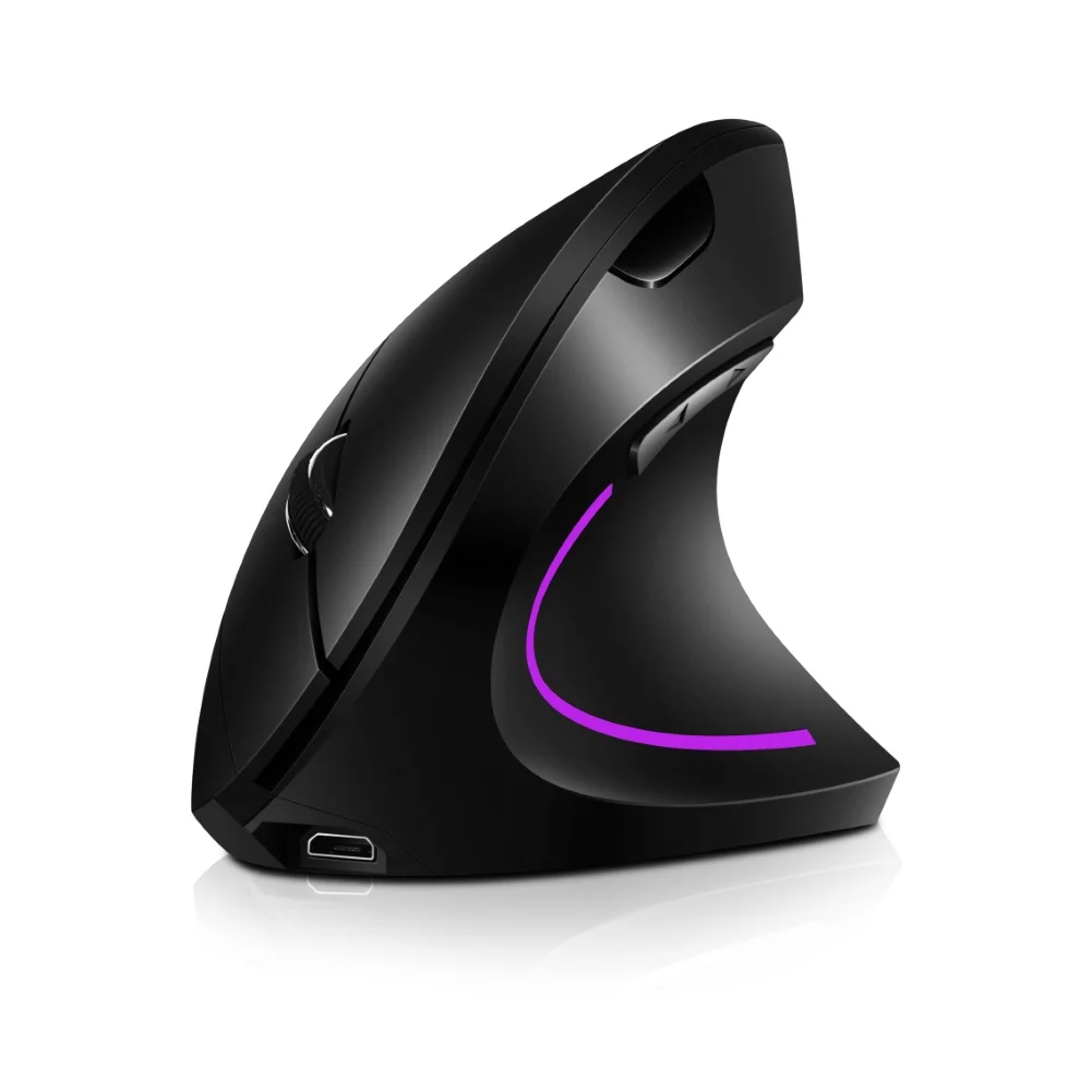 Мышь Вертикальная беспроводная эргономичная игровая 2400DPI RGB-подсветка |