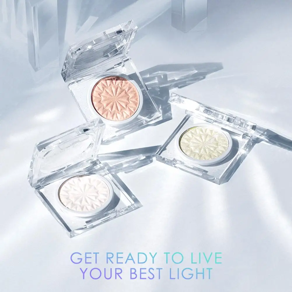 Diamond Glow Glittery Highlighter 3 Styles Optional Long Lasting Bright Soft Powder Palette Ultra-fine |