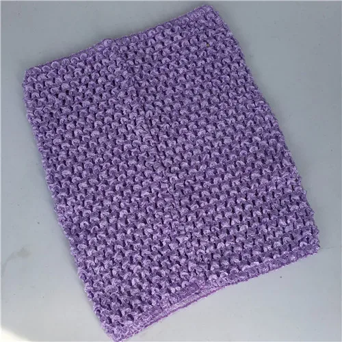 Light purple 1 шт., 20x23 см, вязаные крючком топы, сделай сам, фатиновая катушка, вязаная эластичная ткань, вязаная крючком на груди, пачка, подарки, повязки на голову, юбка, Швейные аксессуары - Цвет: Light purple