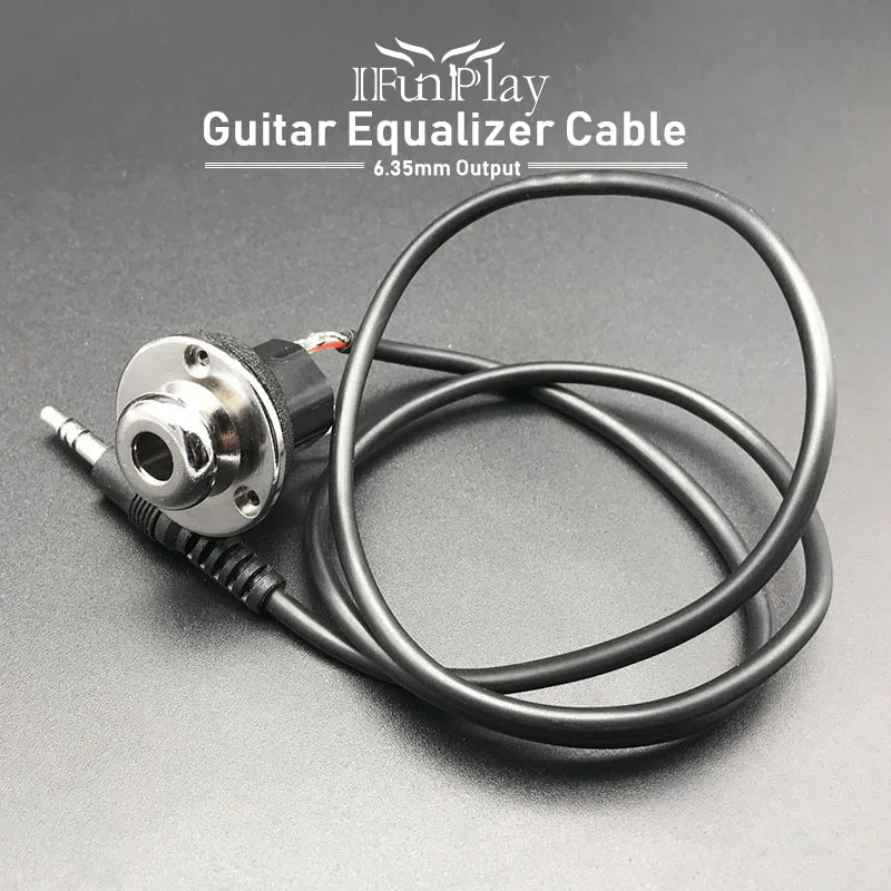 Акустическая гитара Piezo пикап эквалайзер Кабель с разъемом для подзарядки