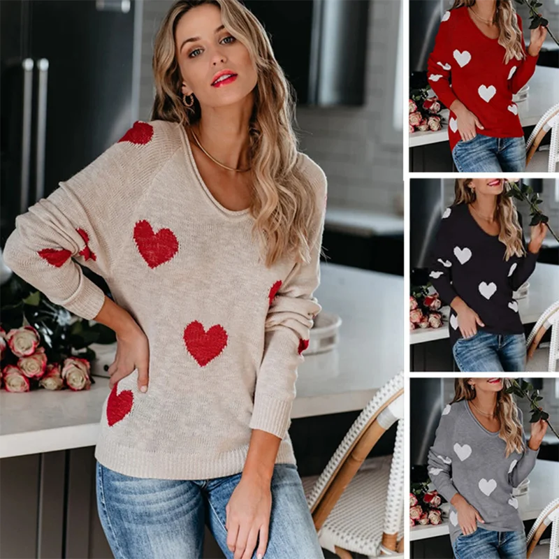 Женские вязаные свитера с длинным рукавом v-образным вырезом свитер и джемперы 2020