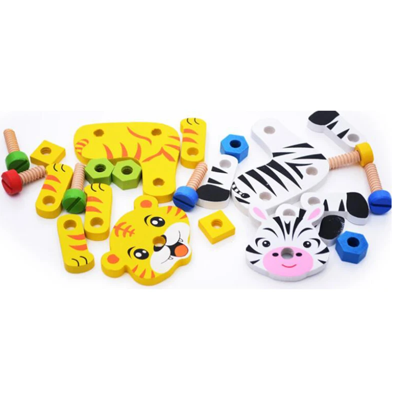 Animals Series Big Size Building Blocks Assembling Accessories Cute Tiger Baby Education Toys | Игрушки и хобби