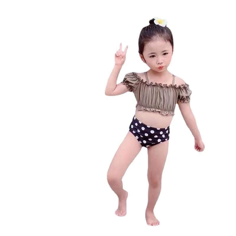 

Girls Swimsuit Summer Children Swimwear Two Pieces Bikini Set Children Girls Beach Wear Suits 1~10Y